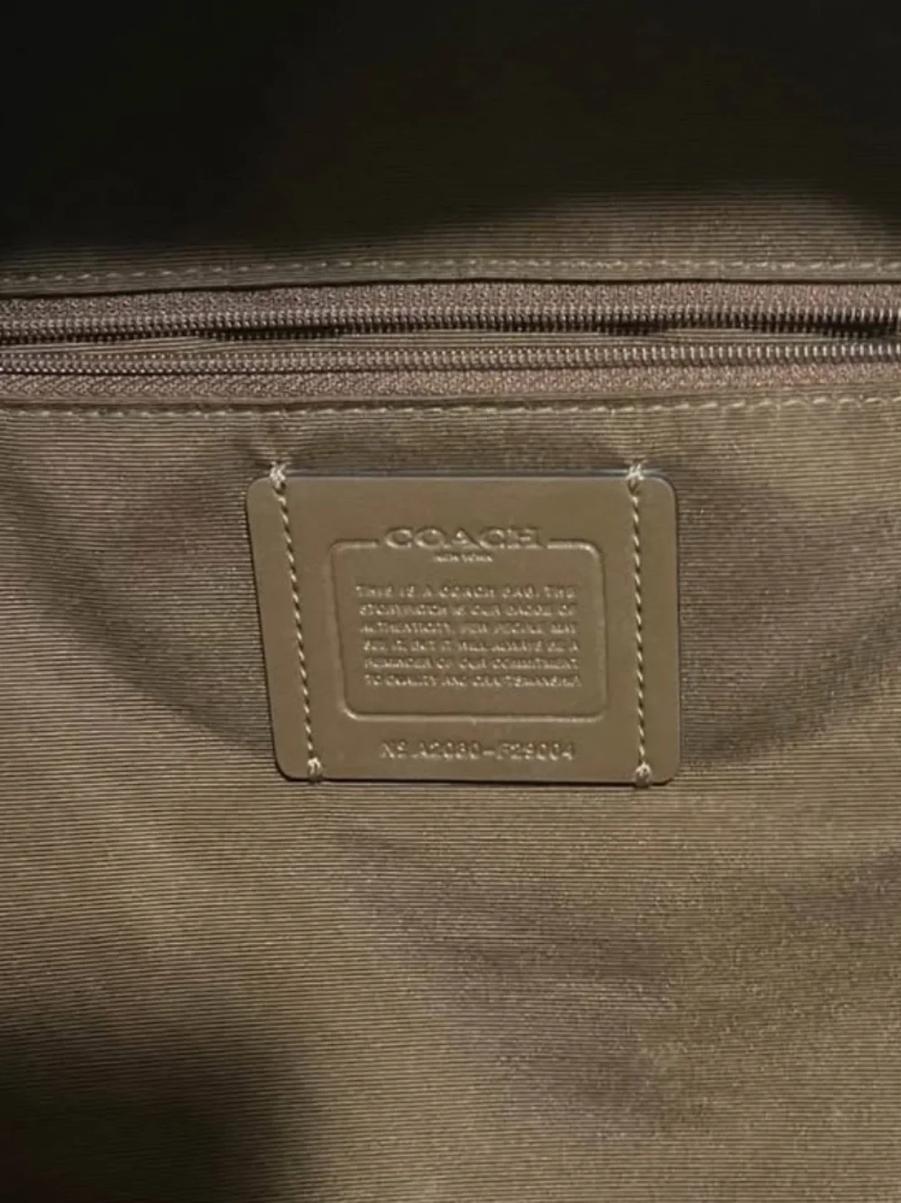 Coach Brown Pebbled Leather Backpack